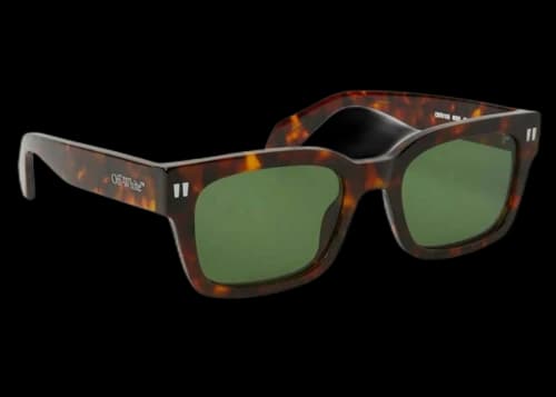 OFF-WHITE Midland Sunglasses Havana/Green (OERI108S24PLA0016055)
