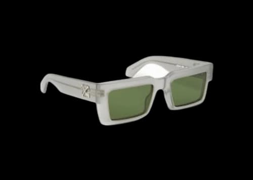 OFF-WHITE Moberly Square Sunglasses Grey/Green (OERI114S24PLA0010855-FR)