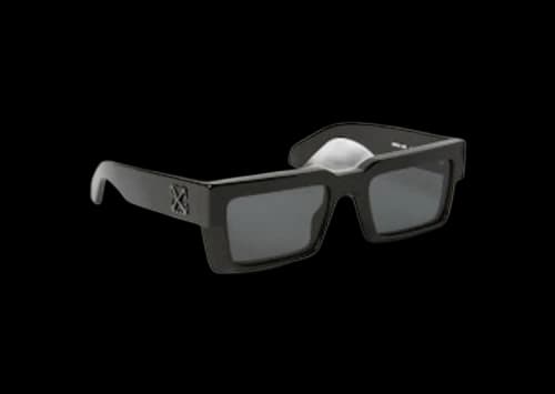 OFF-WHITE Moberly Square Sunglasses Black/Dark Grey (OERI114S24PLA0011007-FR)