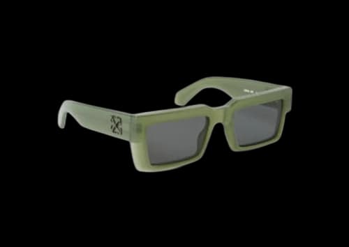 OFF-WHITE Moberly Square Sunglasses Olive/Dark Grey (OERI114S24PLA0015707-FR)