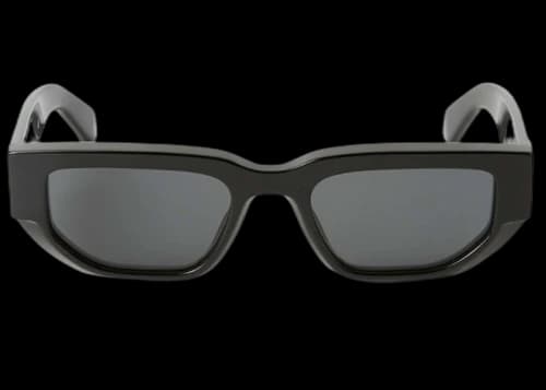 OFF-WHITE Greeley Square Sunglasses Black/Dark Grey (OERI115S24PLA0011007-FR)