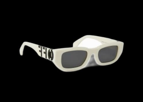 OFF-WHITE Fillmore Square Sunglasses White/Dark Grey (OERI124S24PLA0010107-FR)