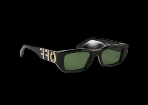 OFF-WHITE Fillmore Square Sunglasses Black/Green (OERI124S24PLA0011055-FR)