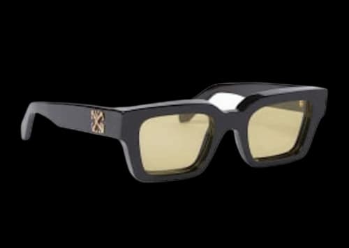 OFF-WHITE Virgil Square Sunglasses Black/Yellow (OERI126S24PLA0011018-FR)