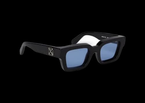 OFF-WHITE Virgil Square Sunglasses Black/Light Blue (OERI126S24PLA0011040-FR)