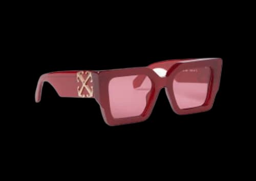 OFF-WHITE Catalina Square Sunglasses Burgundy (OERI128S24PLA0012828-FR)
