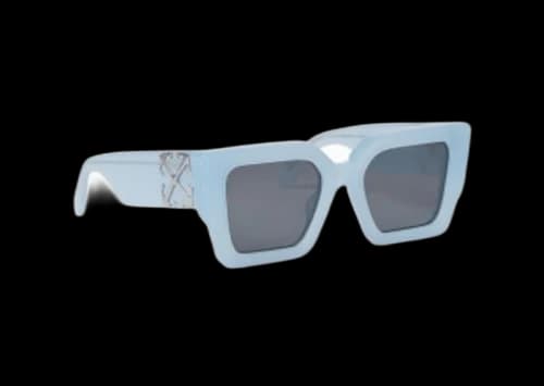 OFF-WHITE Catalina Square Sunglasses Light Blue/Dark Grey (OERI128S24PLA0014007-FR)