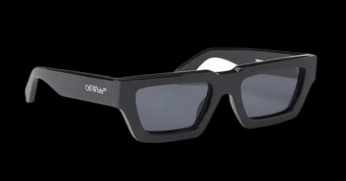 OFF-WHITE Manchester Sunglasses Black/Dark Grey/Grey (OERI129S24PLA0011007-FR)
