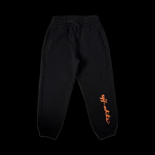 Off-White Kids Script Pant 'Black/Orange'