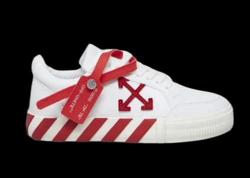 OFF-WHITE Vulc Low White Red (Kids)