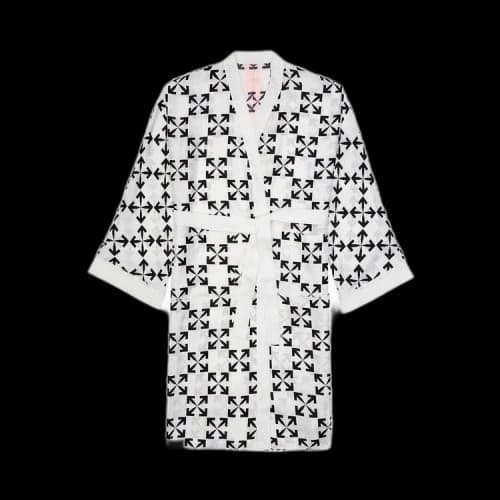 Off-White Arrow Pattern Robe 'Black/White'