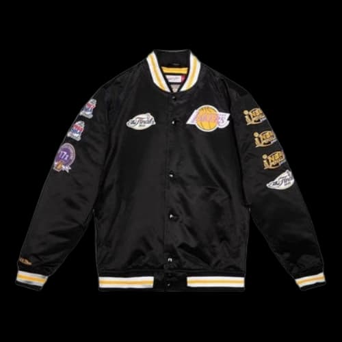 Mitchell & Ness NBA Los Angeles Lakers Champ City Satin Jacket 'Black'