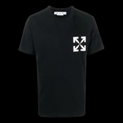 Off-White SS22 Solid Color Arrow Logo Round Neck Short Sleeve Version White T-Shirt