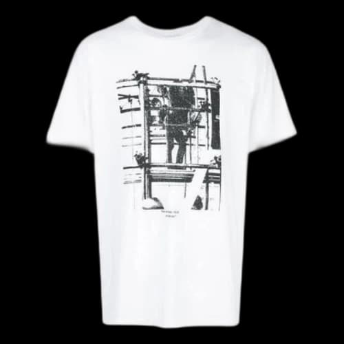 Off-White SS22 Arrow Pattern Printing Round Neck Short Sleeve White
