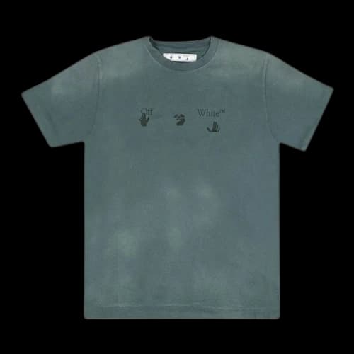 Off-White Logo Vintage Slim Tee 'Teal'