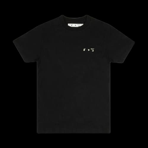 Off-White Short-Sleeve Flag T-Shirt 'Black'