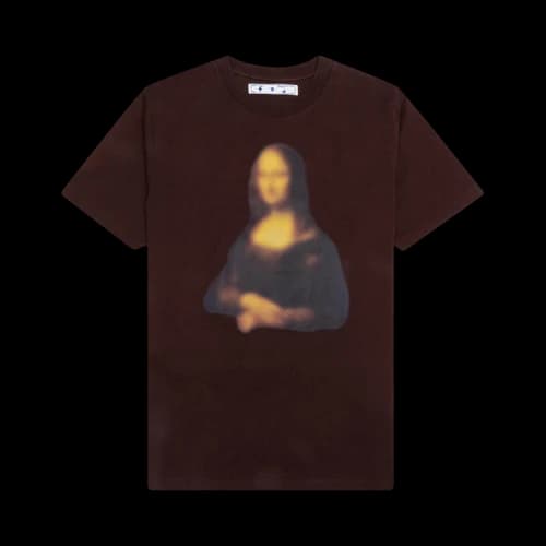 Off-White Blurred Mona Lisa Short-Sleeve Slim Tee 'Brown'