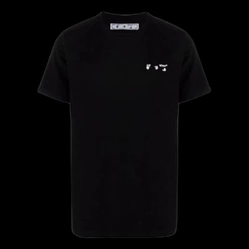 Off-White SS22 Solid Color Alphabet Logo Printing Round Neck Short Sleeve Version Black T-Shirt