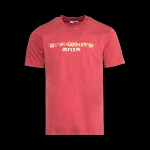 Off-White Digit Bacchus Slim Short-Sleeve Tee 'Rio Red/Multicolor'