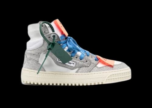 OFF-White Off Court 3.0 High-Top Grey Glitter White
