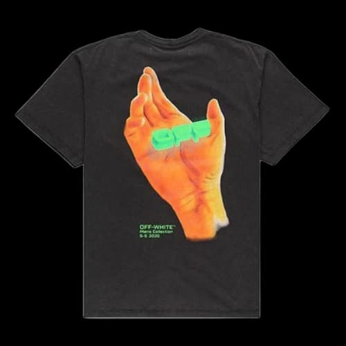 Off-White Hand Logo Slim T-Shirt Short Sleeve Black
