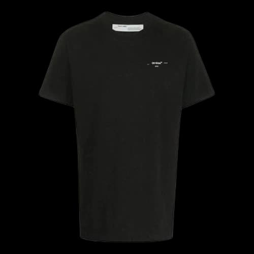 Off-White Small Logo Round Neck Short Sleeve Black