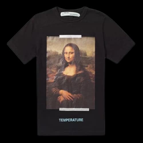 Off-White Short Sleeve Mens Logo Mona Lisa Normal Fit