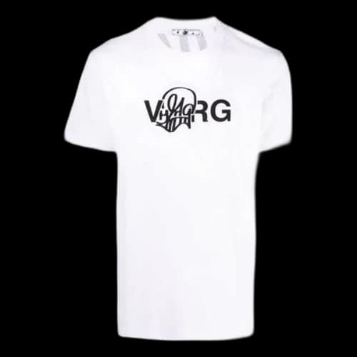 Off-White SS22 Solid Color Alphabet Printing Round Neck Short Sleeve Version White T-Shirt