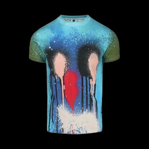 Off-White x Katsu Spray Paint T-Shirt 'Multicolor'