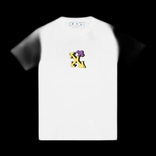 Off-White Wizard Graffiti Slim Tee 'White/Violet'