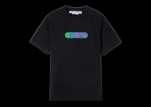 OFF-WHITE Weed Logo Print T-Shirt Black