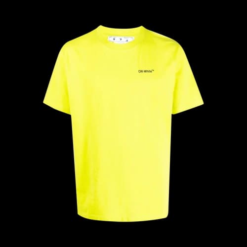 Off-White Caravaggio Arrow Slim Short-Sleeve Tee 'Lime Black'