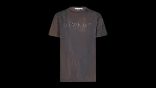 OFF-WHITE Bookish Land Slim Fit T-Shirt Grey