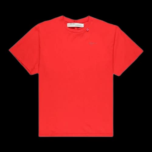 Off-White Unfinished Oversize T-Shirt 'Red