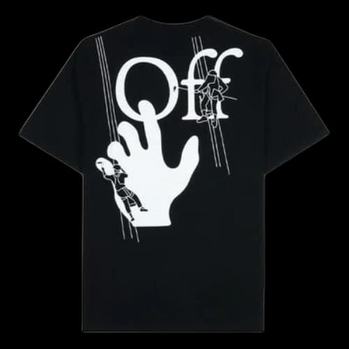 Off-White Pattern Printing Short Sleeve Black