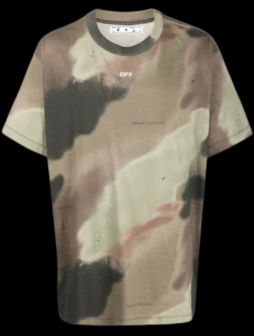 OFF-WHITE Camouflage Stencil Tee Camo