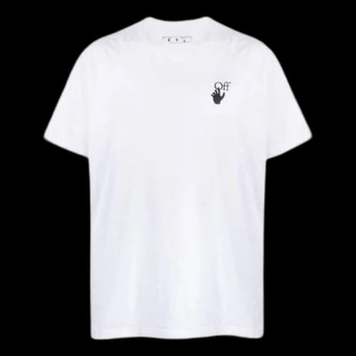 Off-White SS22 Arrow Printing Loose Short Sleeve White T-Shirt