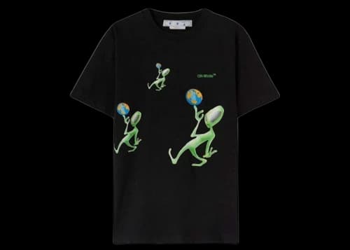 OFF-WHITE Alien Arrow Over Tee Black/Green