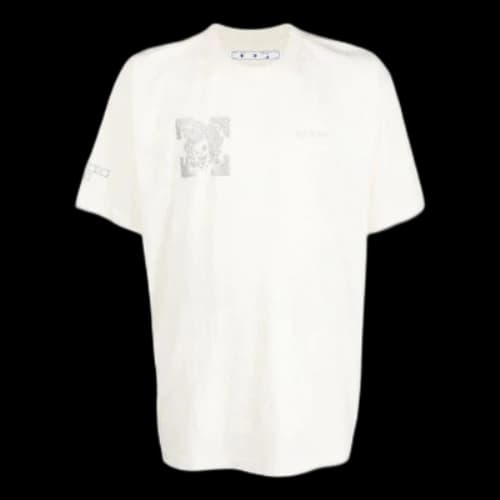 Off-White SS22 Arrow Round Neck Short Sleeve White T-Shirt