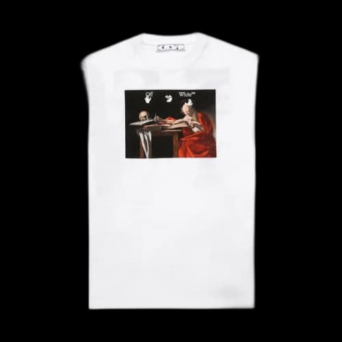 OFF-WHITE Caravaggio S/S Over Tee White/Red
