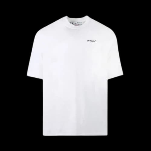 Off-White SS22 Alphabet Character Printing Short Sleeve White T-Shirt