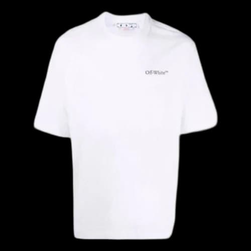 Off-White SS22 Solid Color Alphabet Logo Printing Short Sleeve Version White T-Shirt
