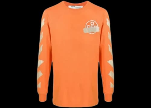 OFF-WHITE Tape Arrows Longsleeve T-Shirt Orange