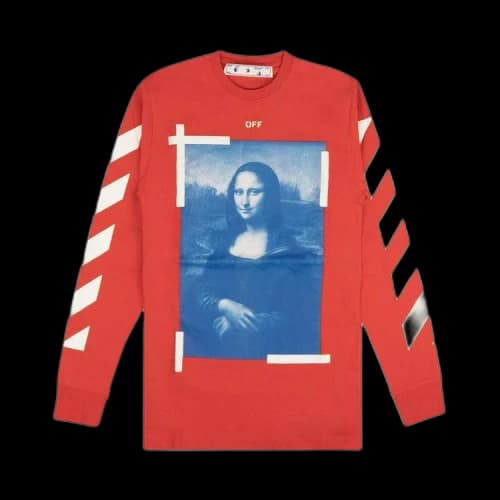 Off-White Long-Sleeve Mona Lisa T-Shirt 'Red'