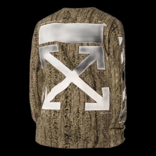 Off-White Stripe Printing Long Sleeves Camouflage
