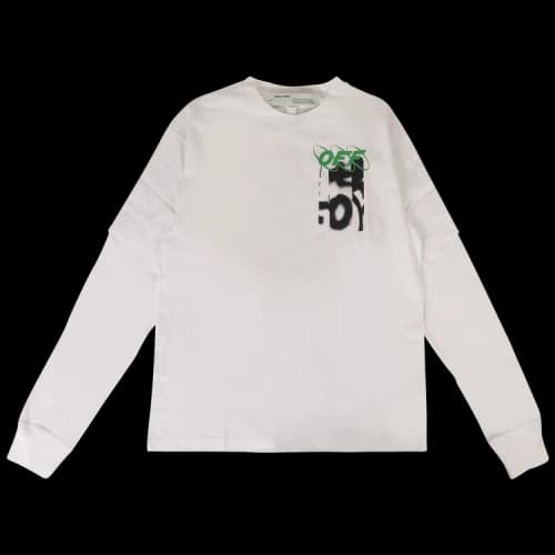 Off-White Spray Paint Layered T-Shirt 'White'
