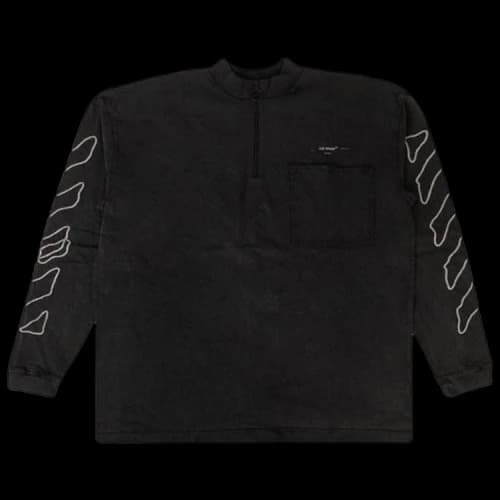 Off-White Mock Neck T-Shirt 'Grey'