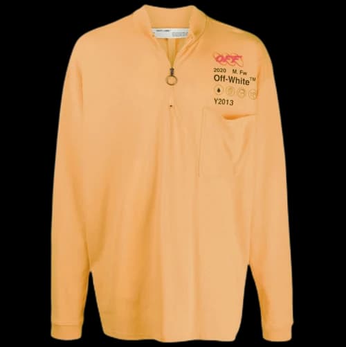 OFF-WHITE Logo Print Sweat Shirt Orange