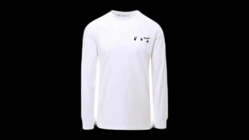 OFF-WHITE Ow Logo Long Sleeve T-Shirt White