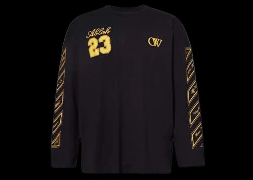 OFF-WHITE OW 23 Wide L/S Tee Black/Gold Fusion